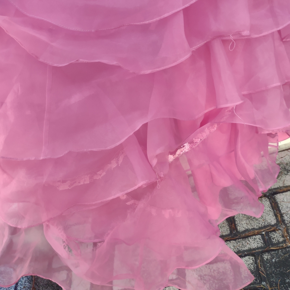 Pink Ruffled Ball Gown - Picture 6 of 10
